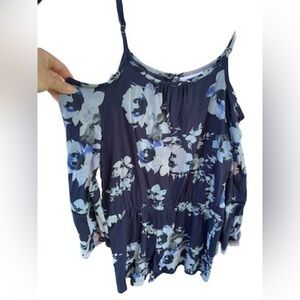 The Childrens Place | Floral Romper | Large 10/12